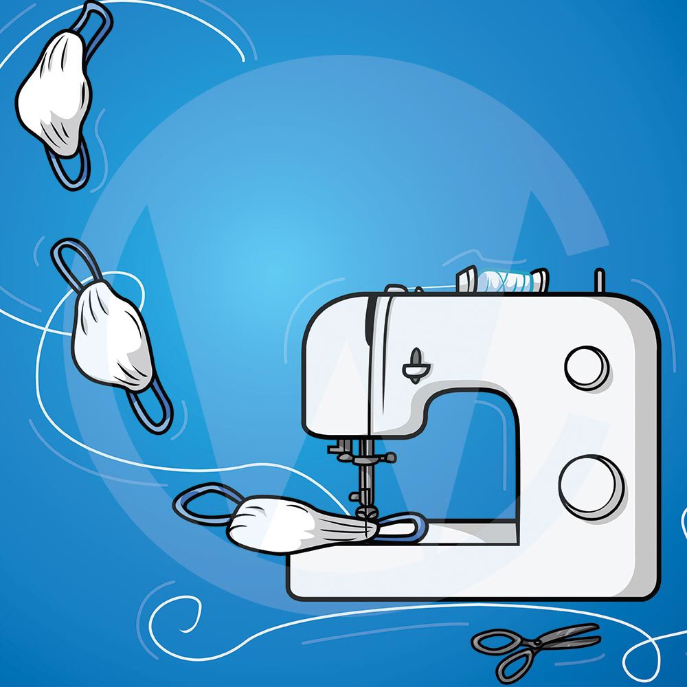 WestermannArts's tweet photo. 😷 There’s a shortage of #facemasks, so I hear that a lot of people are making #diyfacemask, or businesses are being retooled to produce them! Licensing for these images are available now on #iStock, #Shutterstock and #AdobeStock. #sewing #vectorart #stockart #stockillustration https://t.co/F8uVBFCJo0