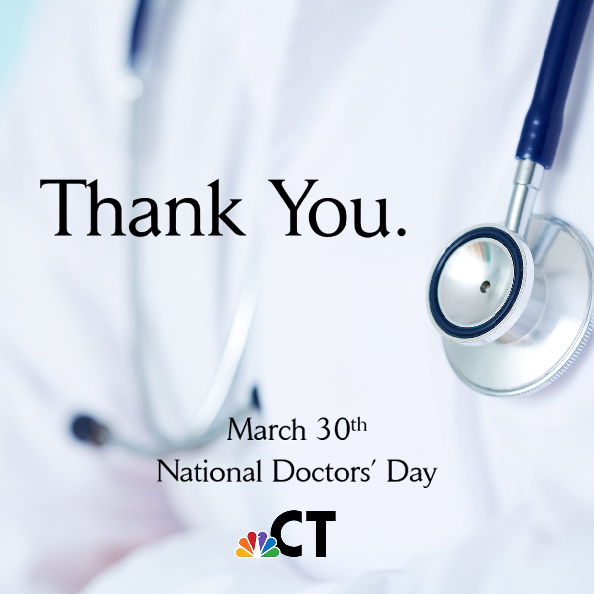 To all doctors across Connecticut, thank you. #thenationaldoctorsday #nbcct #connectingyou #connecticut #doctors