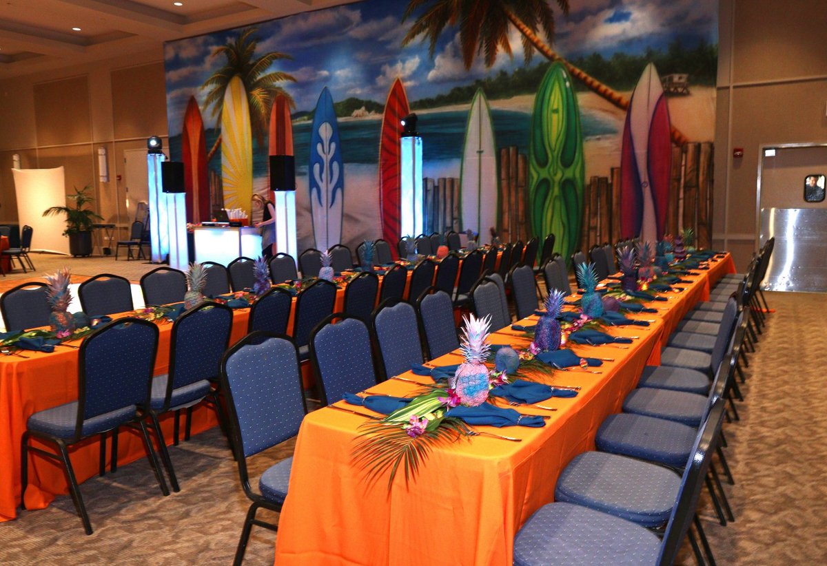 Reminiscing on this tropical beach event with bright pops of color. We'll find a way through this all - together. #eventprofsunite