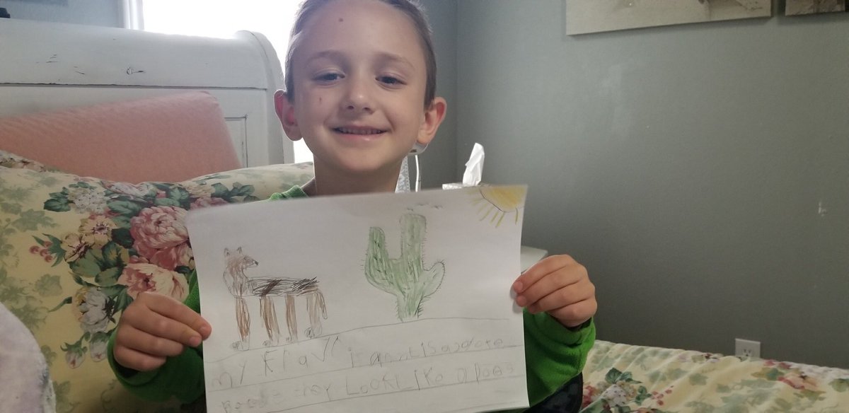 The kids are writing about their favorite zoo animal. Parents are doing a fabulous job supporting learning. We are in this together!#ereslilpirates