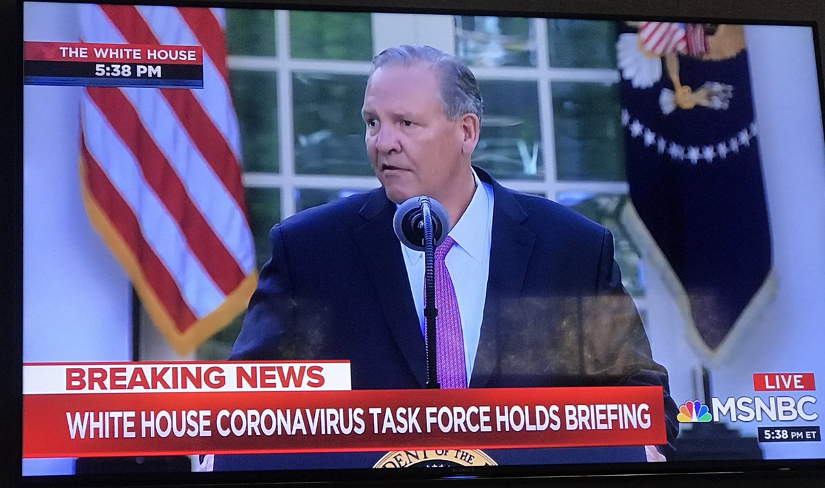 Kelly O'Donnell (@kellyo) on Twitter photo .<a href="/UTC/">United Technologies</a> Executive in Rose Garden lists a range of defense contractor related services they will provide for virus efforts and said the Defense Production Act was not needed to get them involved. .<a href="/UTC/">United Technologies</a> Executive in Rose Garden lists a range of defense contractor related services they will provide for virus efforts and said the Defense Production Act was not needed to get them involved.