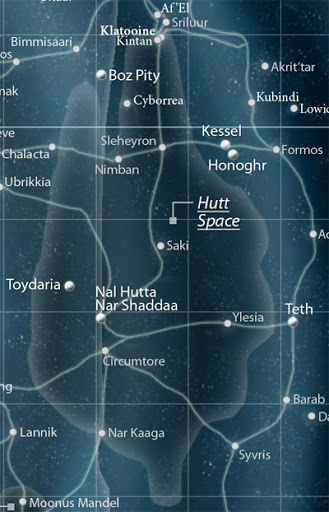 THE KESSEL RUNBut even if he ever returned to space, Midnight would avoid Kessel, one of the most dangerous places in the galaxy.He proceeds to describe Kessel as being near the edge of Hutt Space, same as in Legends. He tells us about the Akkadese Maelstrom from the film.