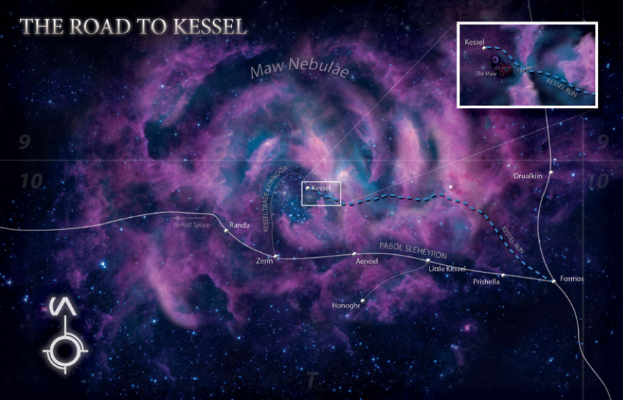 Most ships approaching Kessel do it from Formos, according to Midnight.This keeps a bit from the EU Kessel Run, which went from Formos to Kessel and back. The world itself first appeared in 1979 on Archie Goodwin comic strip.