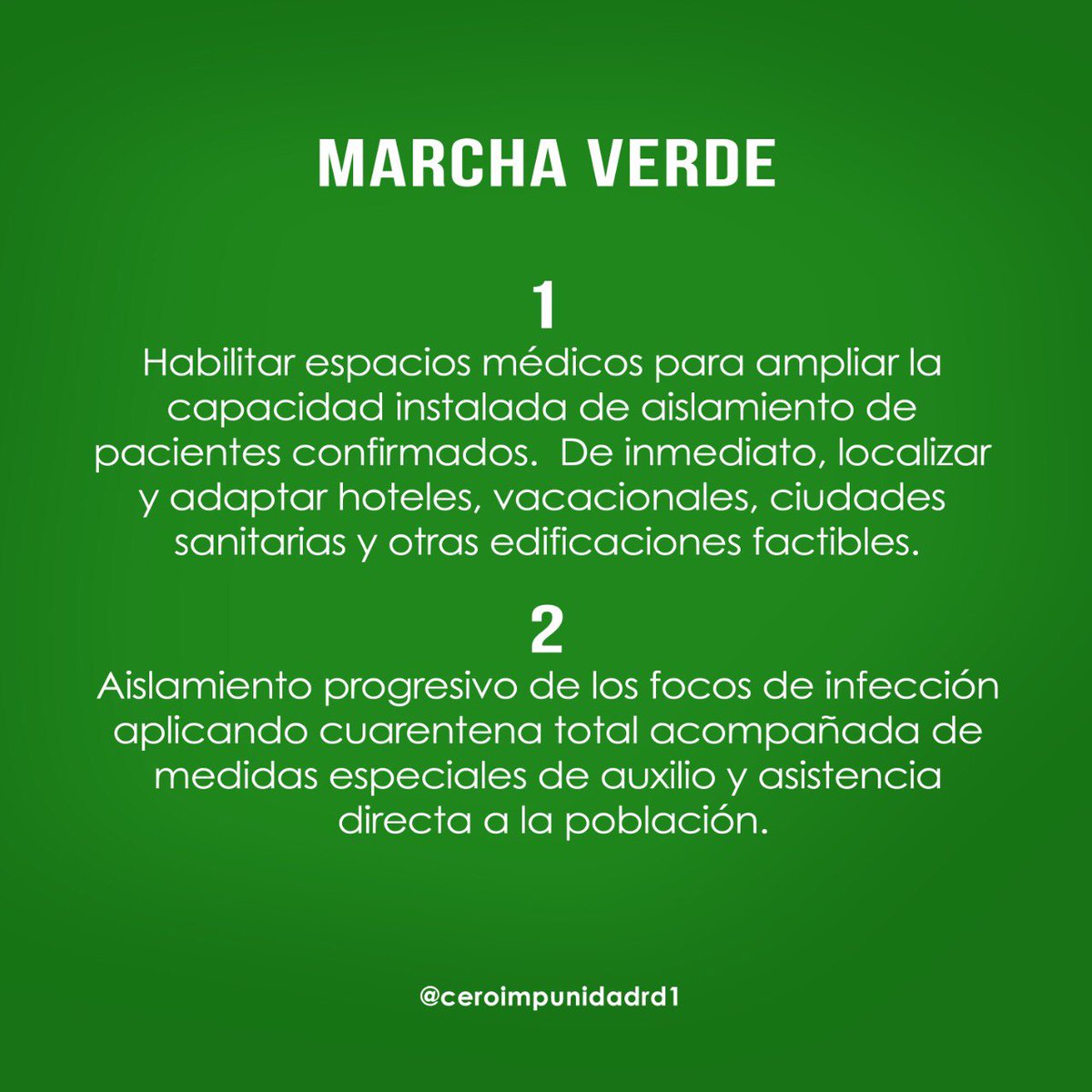 verde_marcha's tweet photo. Es tiempo de actuar con urgencia, aún podemos y tenemos que detener el avance brutal y desconcertante de este virus. https://t.co/AUW2sKlPw5