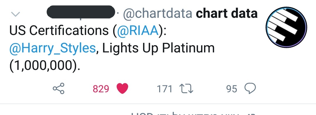 "Lights Up" is now officialy PLATINUM in the USA and "Falling" is now GOLD.