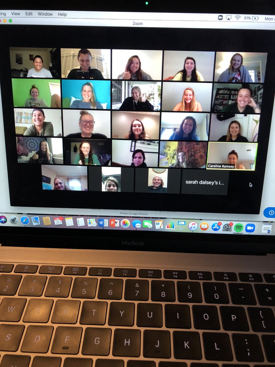 Teams that Zoom together, stay together !! 💻📱💚💛 #wemisseachother #thankfulfortechnology