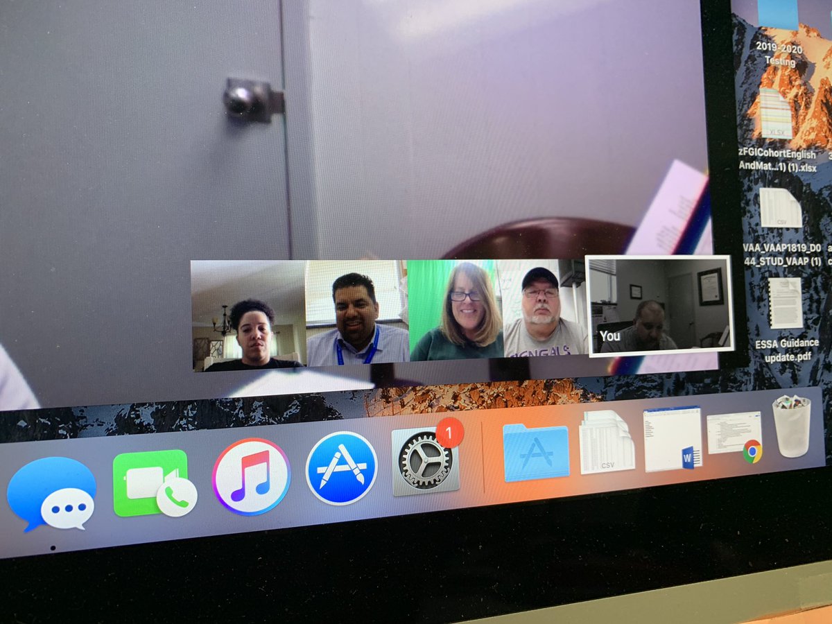 HcpsLearning's tweet photo. Career Academy staff meeting while practicing social distancing. We miss you students! #CA #planning #hcpsinspired #stillworkingforourkids https://t.co/CkeEdXUCN8