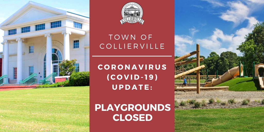 In accordance with ​the National Recreation & Parks Association, State of Tennessee & Mayor Joyner's Executive Order to prevent the spread of COVID-19, all Town playgrounds & tennis courts will be closing March 31st until further notice. Athletic fields were previously closed.