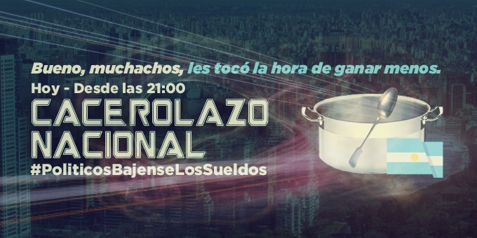 cacerolazo hashtag on Twitter