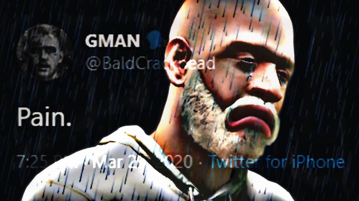 NoContextGman's tweet photo. he not uploading for another month, this new vid on repeat 😔 https://t.co/wEDzzvyzr1