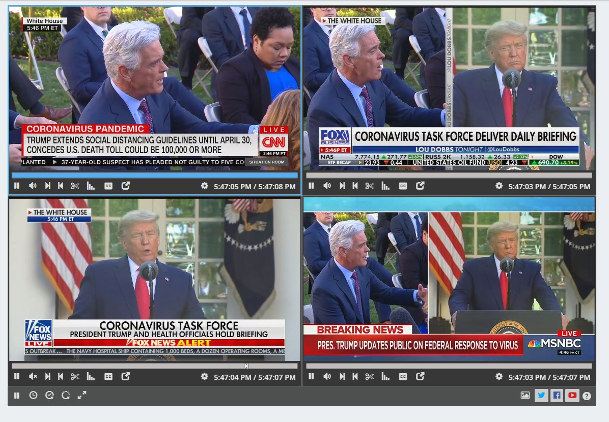 GoAngelo's tweet photo. I expect Fox News to actively lie and shill for Trump. But, MSNBC and CNN and really doing a major disservice to their viewers (and to the public) by running Trump unfiltered. It's a simple as that. 

They don't have to do this. They are choosing to. 

#StopAiringTrump https://t.co/fJJGiBZ0Zm