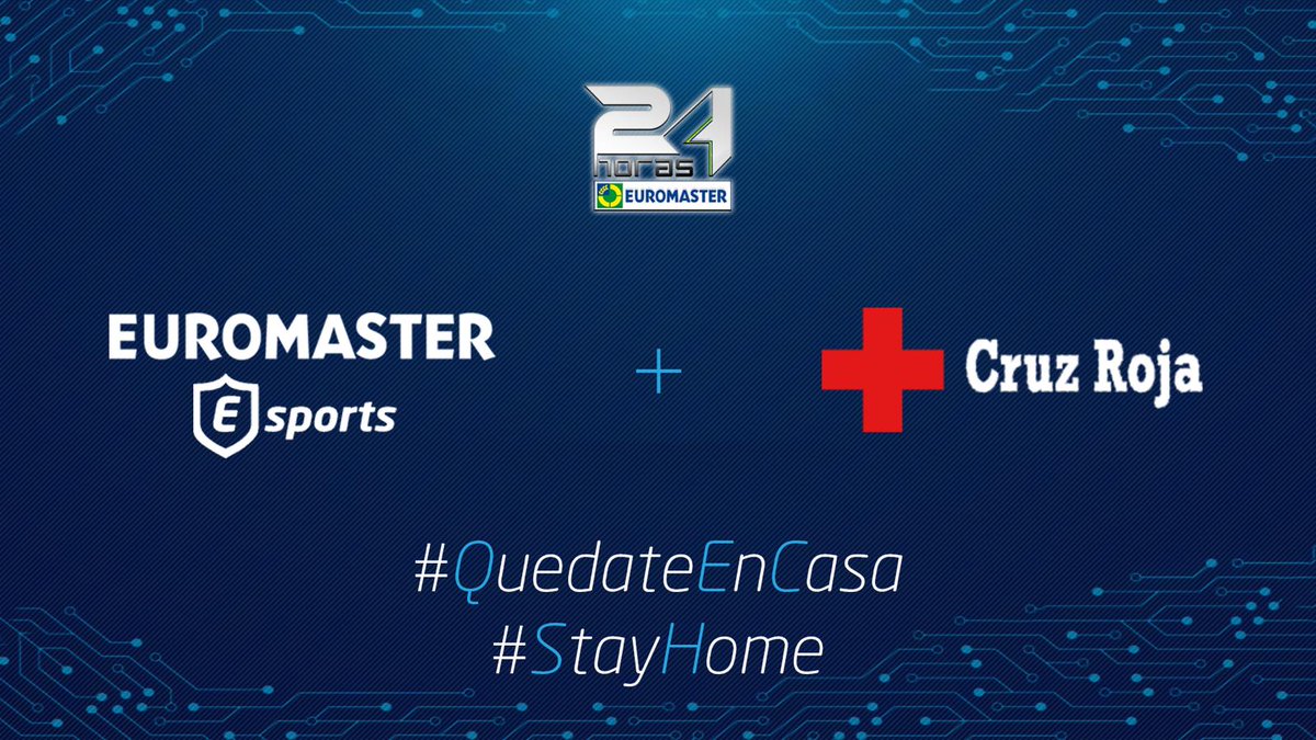 💯 Queremos comunicar que el total recaudado de las #Euromaster24, irá destinado a <a href="/CruzRojaEsp/">Cruz Roja Española</a> con el fin de luchar el #Covid_19 💯

<a href="/Euromaster_ES/">@euromaster_es</a>
#GoMasters
#GTSport
#simracing
#YoMeQuedoEnCasa
#StayHome