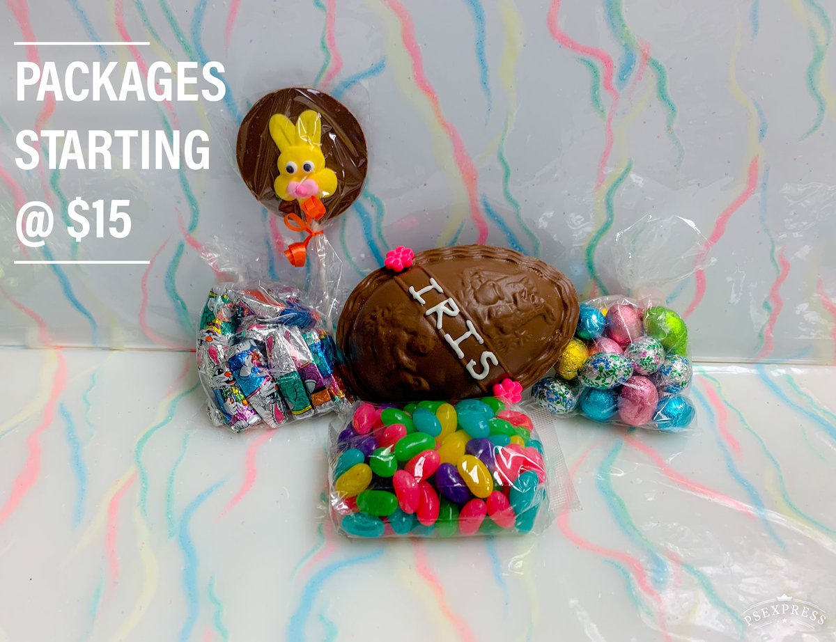 CandyFactoryInc's tweet image. We still have bunnies and eggs galore! Easter packages like this one starting at $15. To order delivery or pick-up email info@candyfactory.ca or for a larger product list check out candyfactory.ca @thepeakfm @Clearview_twp