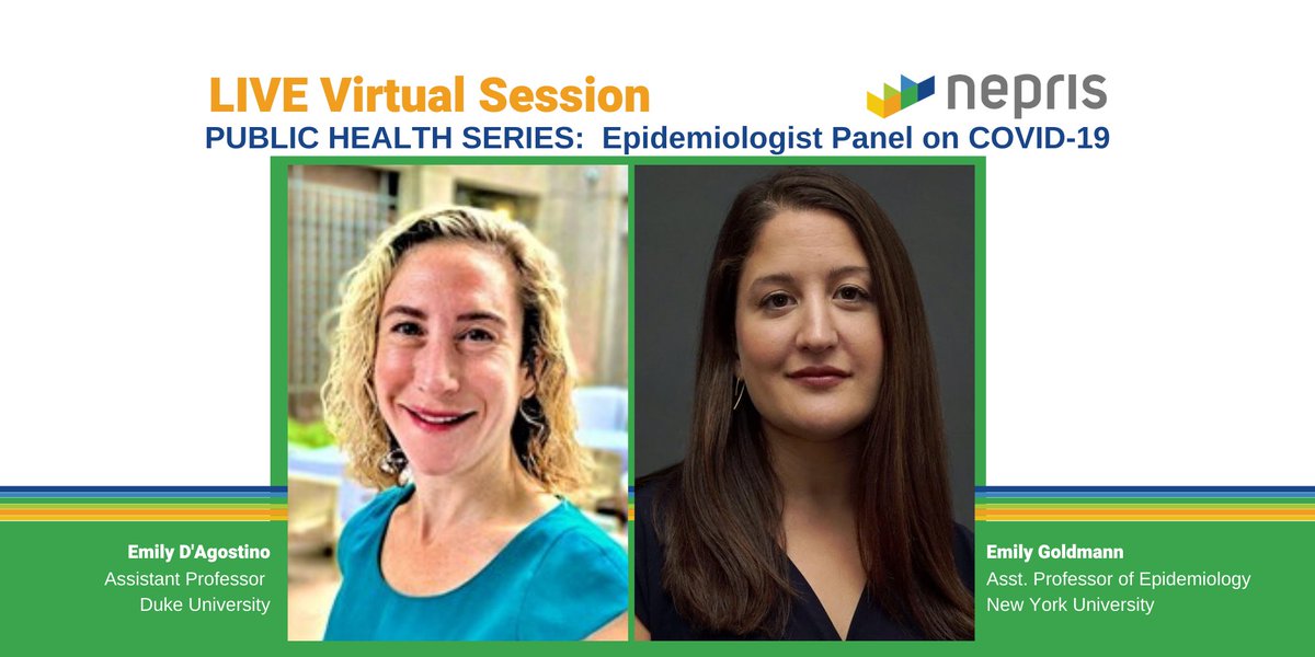 Pathfulinc's tweet photo. STUDENTS GRADES 6-12! 
Tues 3/31 @ 12et/9pt 
🦠#Epidemiologist Panel on #COVID19 
Emily D'Agostino @DukeUniversity &amp; Emily Goldmann @NYU on #publichealth &amp; why we have health guidelines. #WashYourHands #socialdistancing
Register (free) https://t.co/64cucZcWx1

 #NeprisConnects https://t.co/TEIa9BOtGQ