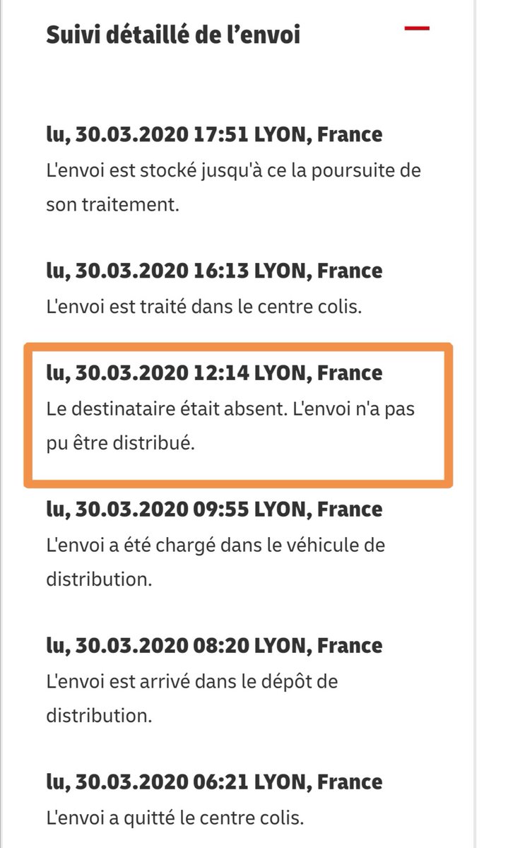 dieu2laplay's tweet image. Alors que j'étais chez moi 🤦🏻‍♂️ Donc @DHLExpressFr c'est soit votre chauffeur n'a pas trouvé mon adresse et m'a signalé absent, soit il a sonné à la mauvaise porte. Sinon il doit y avoir mon numéro de tél sur le colis, généralement ça aide !