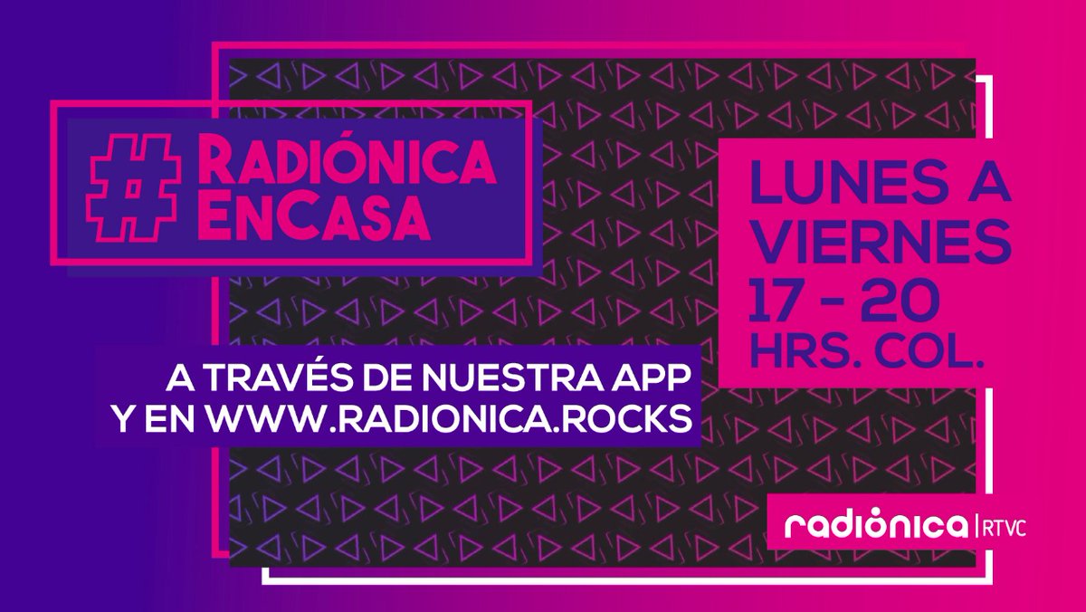 ¡Bienvenidos a una nueva edición de #RadiónicaEnCasa! 🏡

Los acompañamos con noticias, música, información y mucho más 📻#AlAire <a href="/bolanosyestrada/">Diego Bolaños Estrada</a>, <a href="/marianavelezga/">Mariana Vélez</a>, @IvanSamudio9, <a href="/samuelescobarde/">Samu</a> y <a href="/Godriguez/">Don G</a> 🎙

Nos escuchamos en radionica.rocks 📲