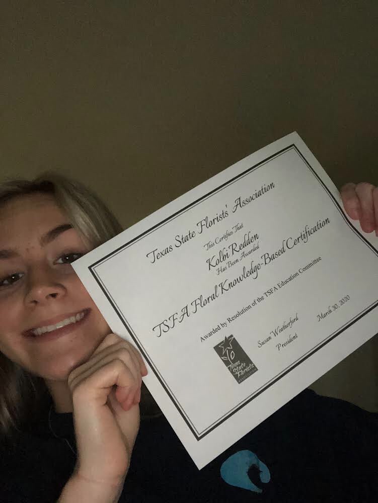 Another Certification shout out! Congratulations to Kolbi! #CTE #NothingCanStopUs #distancelearning #SpartanProud