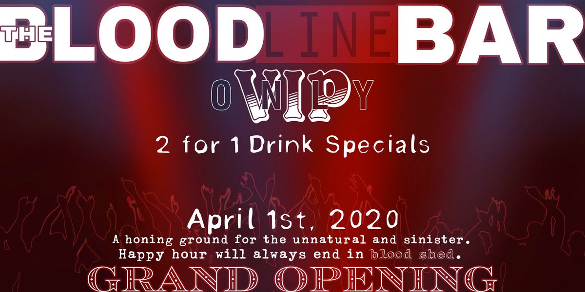 Opening night — make sure you’re there. April 1st.