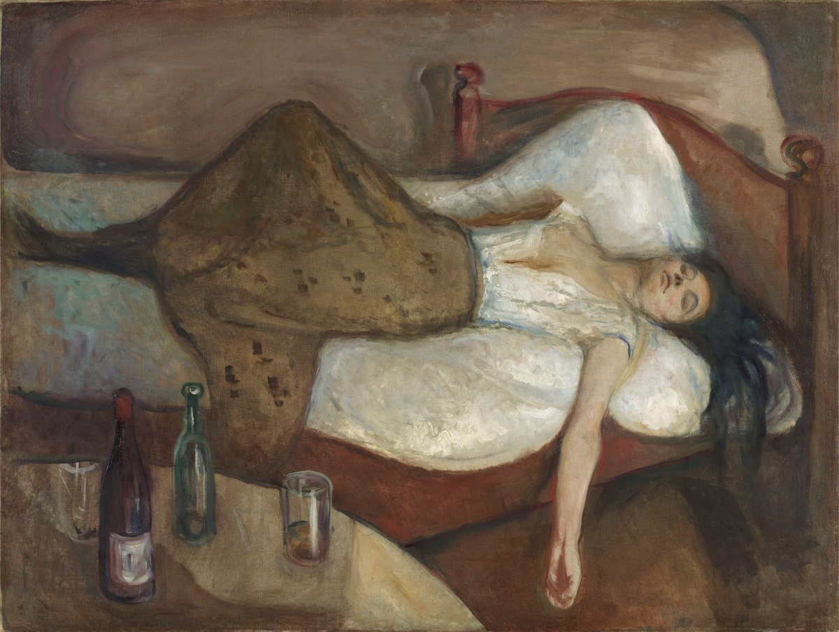 thefindingeye's tweet photo. Edvard Munch (Norwegian, 1863-1944)⁣
⁣
" The Day After ", 1894⁣
⁣
Oil on Canvas ⁣
⁣
Via National Gallery Oslo⁣
⁣
#Edvardmunch #soulpainting https://t.co/qsiN0Jtd2v