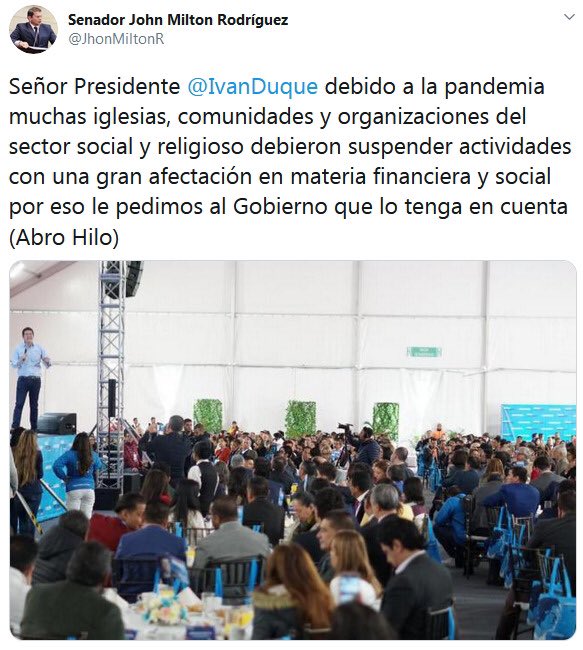 Gustavo Bolívar tweet media