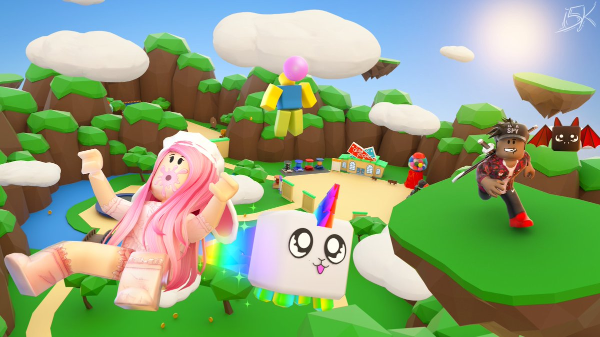 I5k On Twitter Check Out My New Thumbnail For Isaacrblx S Bubblegum Simulator Likes And Retweets Are Appreciated Roblox Robloxdev Https T Co Jjk69hrfpi - how to make a roblox simulator thumbnail