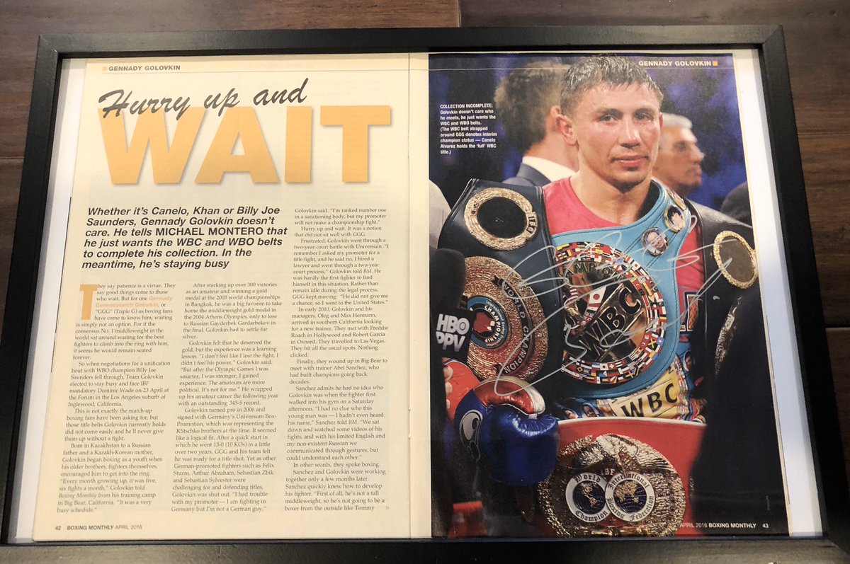 MonteroOnBoxing's tweet photo. First piece I ever wrote for Boxing Monthly magazine in early 2016.
Hundreds of episodes of my podcast were posted on the BM site.
Sadly, the May 2020 issue will be our last.
Such a great fight publication with outstanding contributors.
Today is a sad day.
#boxing #BoxingMonthly https://t.co/RLU9UIh1ty