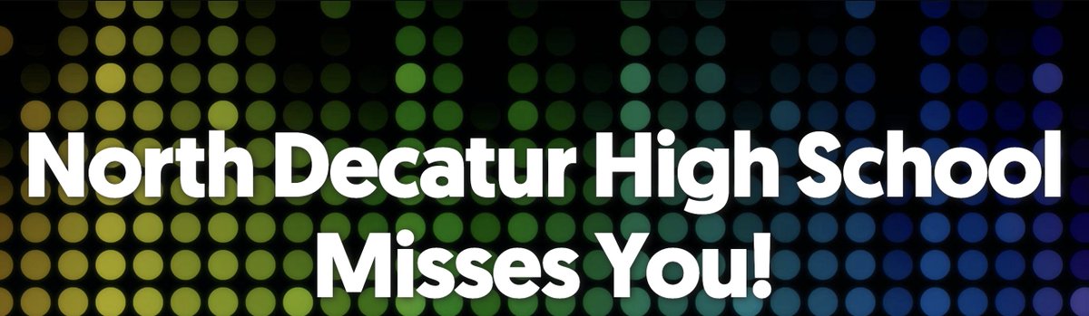 The staff at North Decatur High School misses the students! Watch our messages to the students here: flipgrid.com/468a1de3
<a href="/NorthDecaturHS/">North Decatur High School</a> #1DCCS