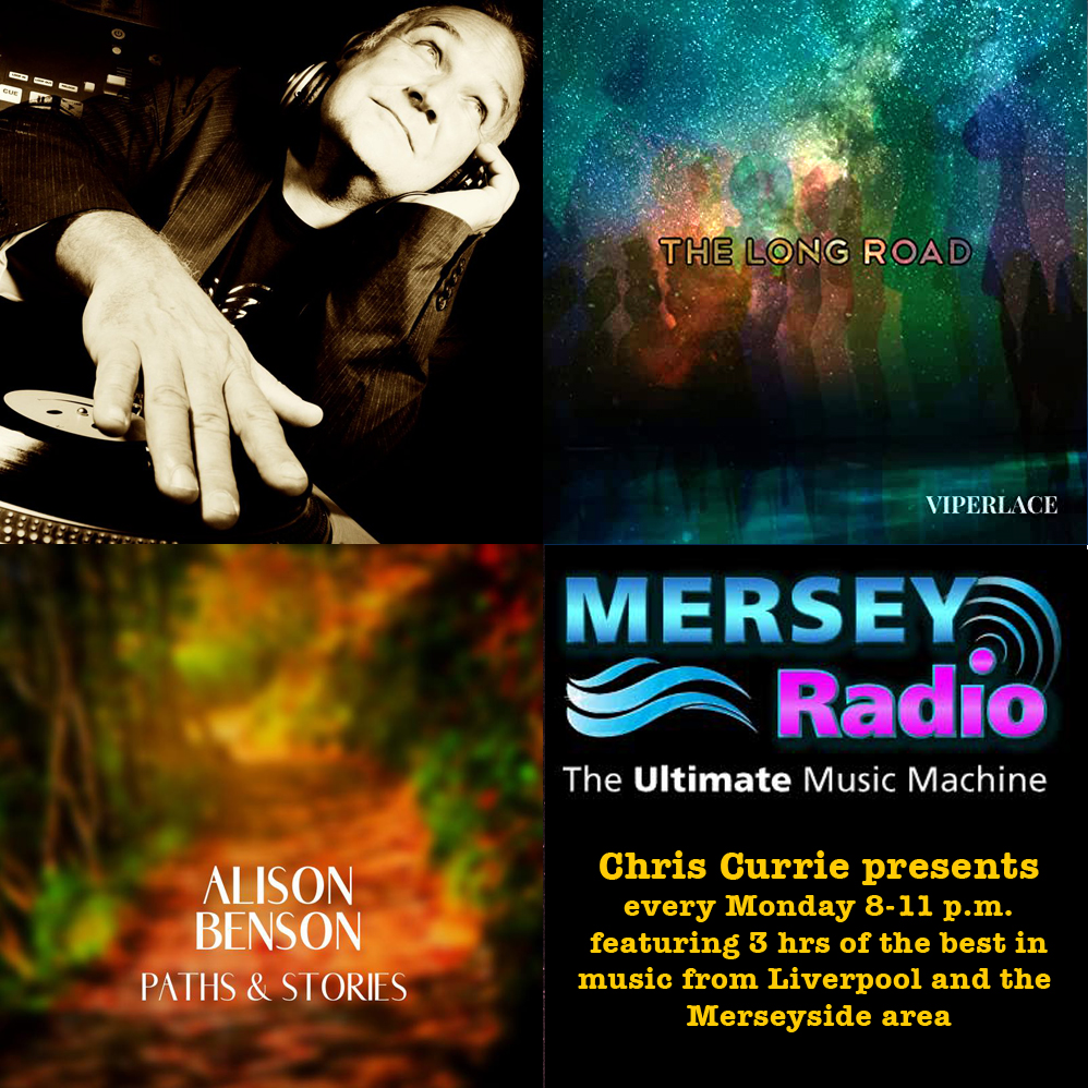TONIGHT (30.03.20) – Chris Currie presents on <a href="/MerseyRadio/">Mersey Radio</a> from 8-11pm with Feat Artist: <a href="/alisonbensonuke/">Alison Benson</a> &amp; Feat Album: THE LONG ROAD by <a href="/Viperlace5/">Viperlace</a> + 3hrs of Merseyside music incl <a href="/vnsdmlo/">venus demilo</a> <a href="/Lowwintersun05/">LWS.. The band</a> @Mai68chester  <a href="/ChemistryLane/">Chemistry Lane</a>   
Listen on: merseyradio.co.uk/player