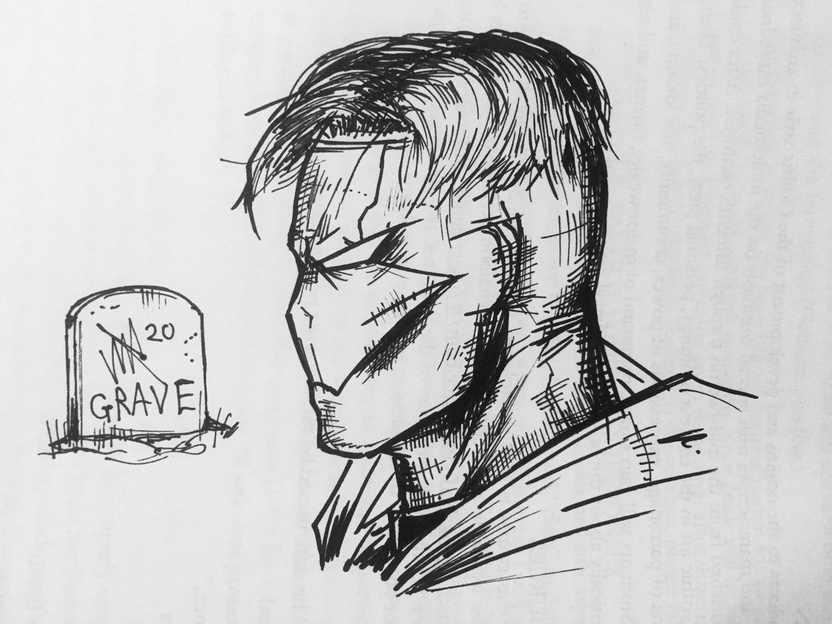 JACOBGRAVE's tweet photo. Drew Blood Hunt from my independent comic series using just a sharpie. #sharpiechallenge #comics #sharpie #superhero #drawing #art https://t.co/Rc442iI50R