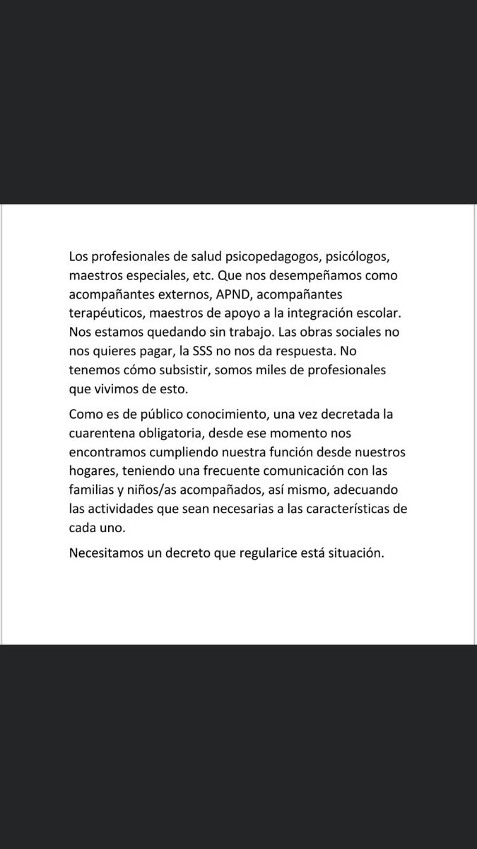 mcotyrolando's tweet photo. Amparo para profesionales independientes (autónomos) monotributistas. 
@alferdez https://t.co/5vQ6D6vPFc