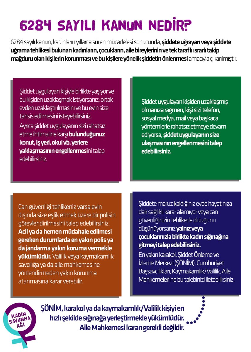 kadin savunmasi on twitter karantinada6284yasatir peki 6284 sayili kanun nedir bu kanun kapsaminda haklarimiz nelerdir