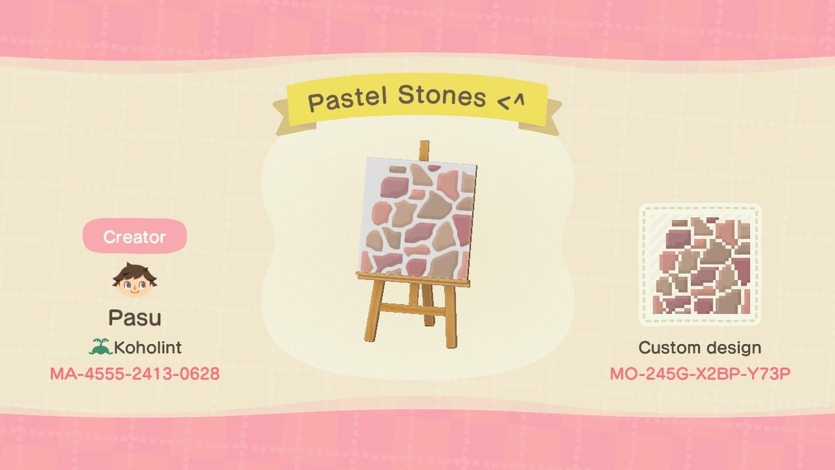 15. Corner pieces for the pastel stones  #ACNH    #ACNHDesign  #acnhpattern  #ACNHdesigns  #AnimalCrossingNewHorizons  