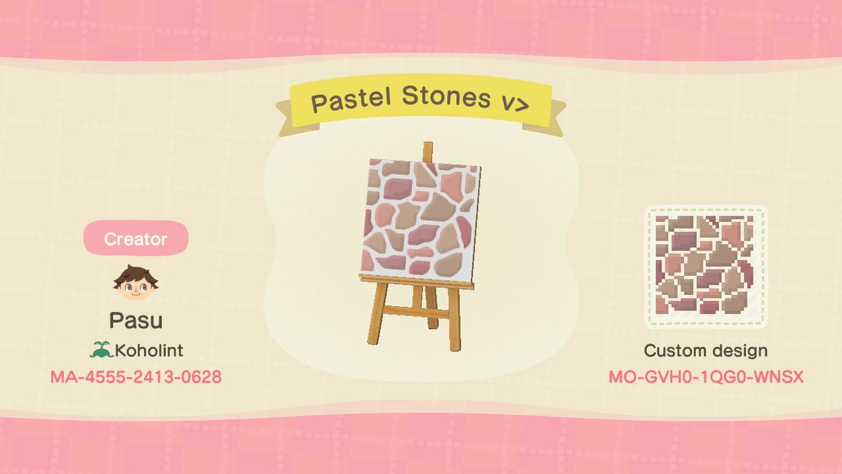 15. Corner pieces for the pastel stones  #ACNH    #ACNHDesign  #acnhpattern  #ACNHdesigns  #AnimalCrossingNewHorizons  
