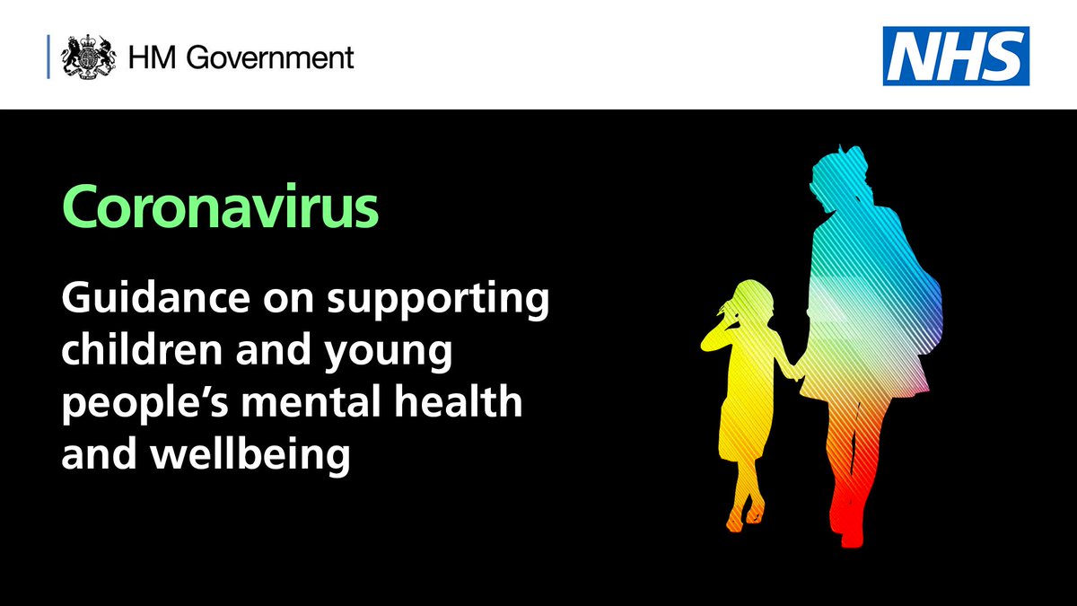 .@PHE_uk has published new advice for parents and carers focused on looking after the #mentalhealth and wellbeing of children and young people.

Read the full guidance: gov.uk/government/pub…

#coronavirus #StayHomeSaveLives