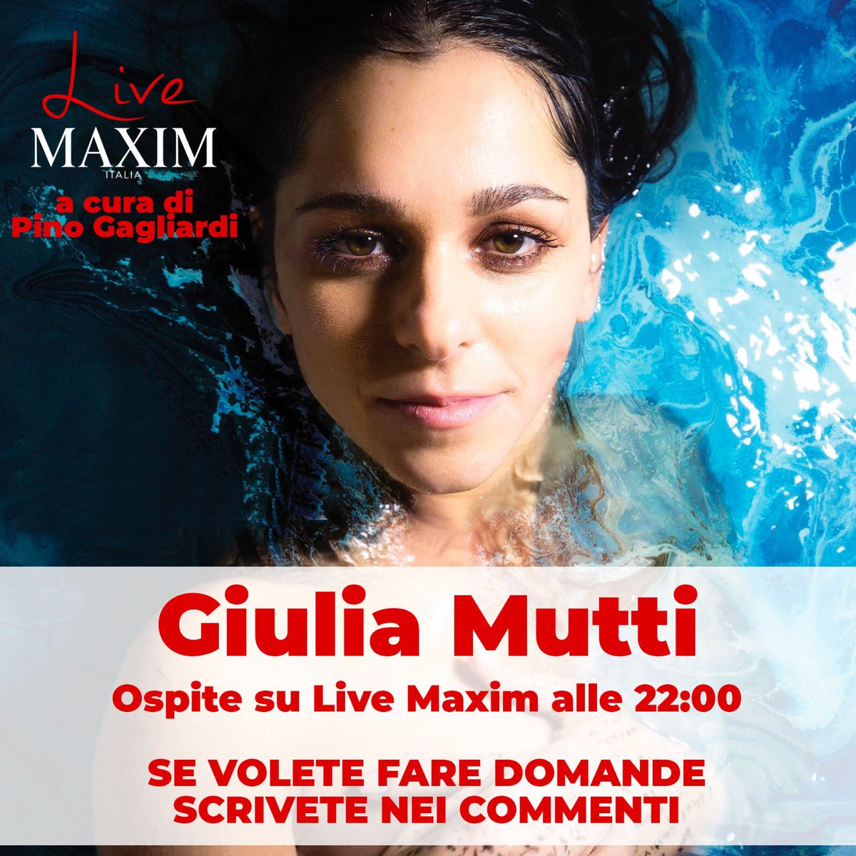 thepinuzz's tweet photo. Stasera faccio due chiacchiere  #ChezMaxim con #GiuliaMutti   (pagina instagram @maxim_italia) https://t.co/gCJaoRbfDa