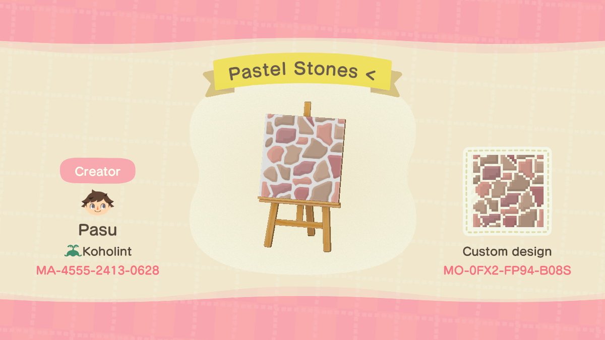 14. Side pieces for the pastel stones  #ACNHDesign  #acnhpatterns  #ACNH    #ACNHDesigns  #AnimalCrossingNewHorizons  