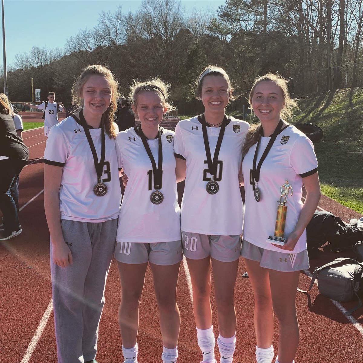 TickedOffSoccer's tweet photo. Our next senior has made a career out of kicking booties, taking trophies, scoring clutch goals, &amp; using her noggin! @tayl0r_lett is a 3 yr starter, 2 yr captain, &amp; we are excited to see her have the chance to keep growing as a player, leader, &amp; person in college! #TickedOff https://t.co/bMlT4dRoD1