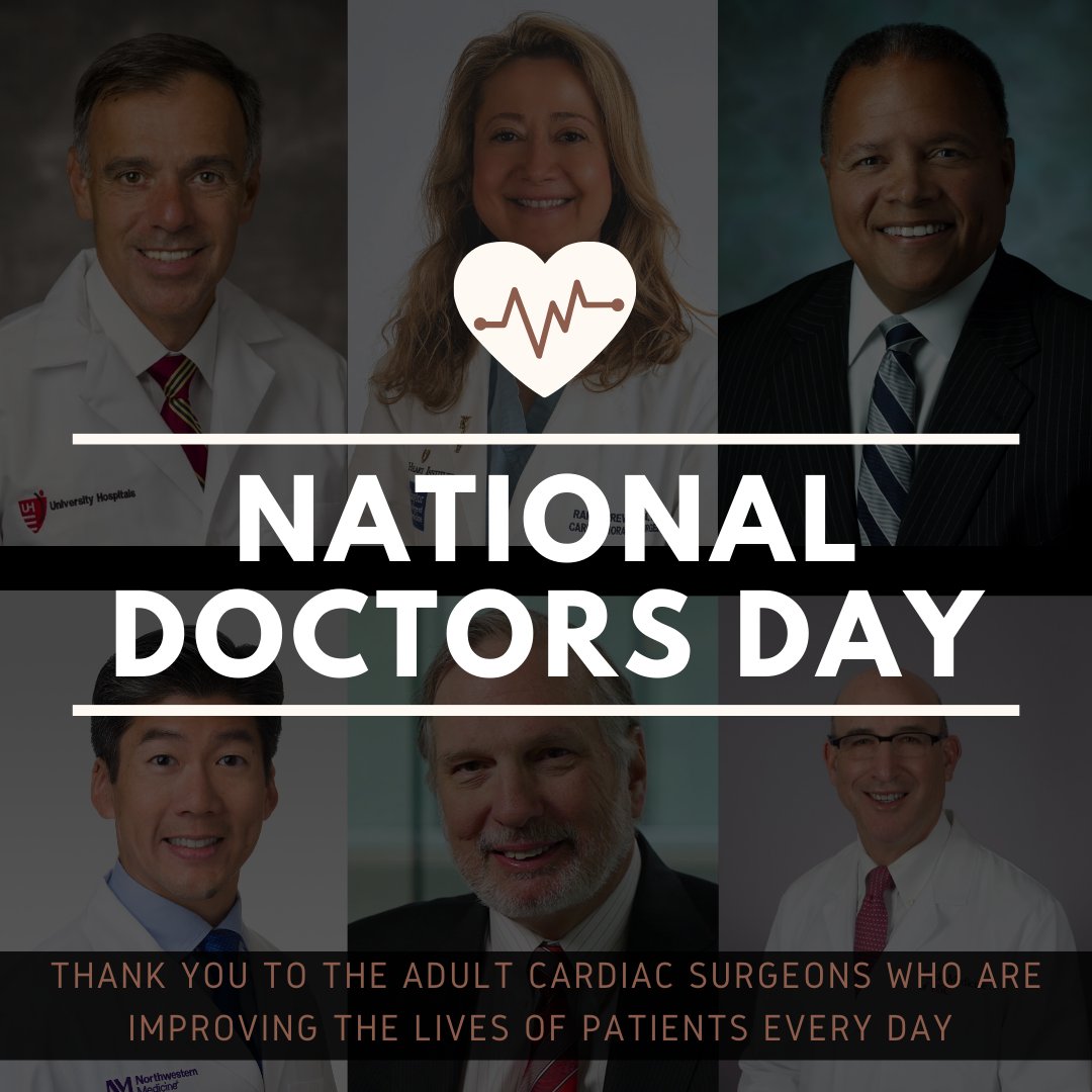 STS would like to express its deepest gratitude to all doctors & health care workers. Thank you for being on the front lines of #COVID19, for your sacrifices every day, and for keeping our families & communities safe. You are the real heroes. #NationalDoctorsDay #adultcardiac