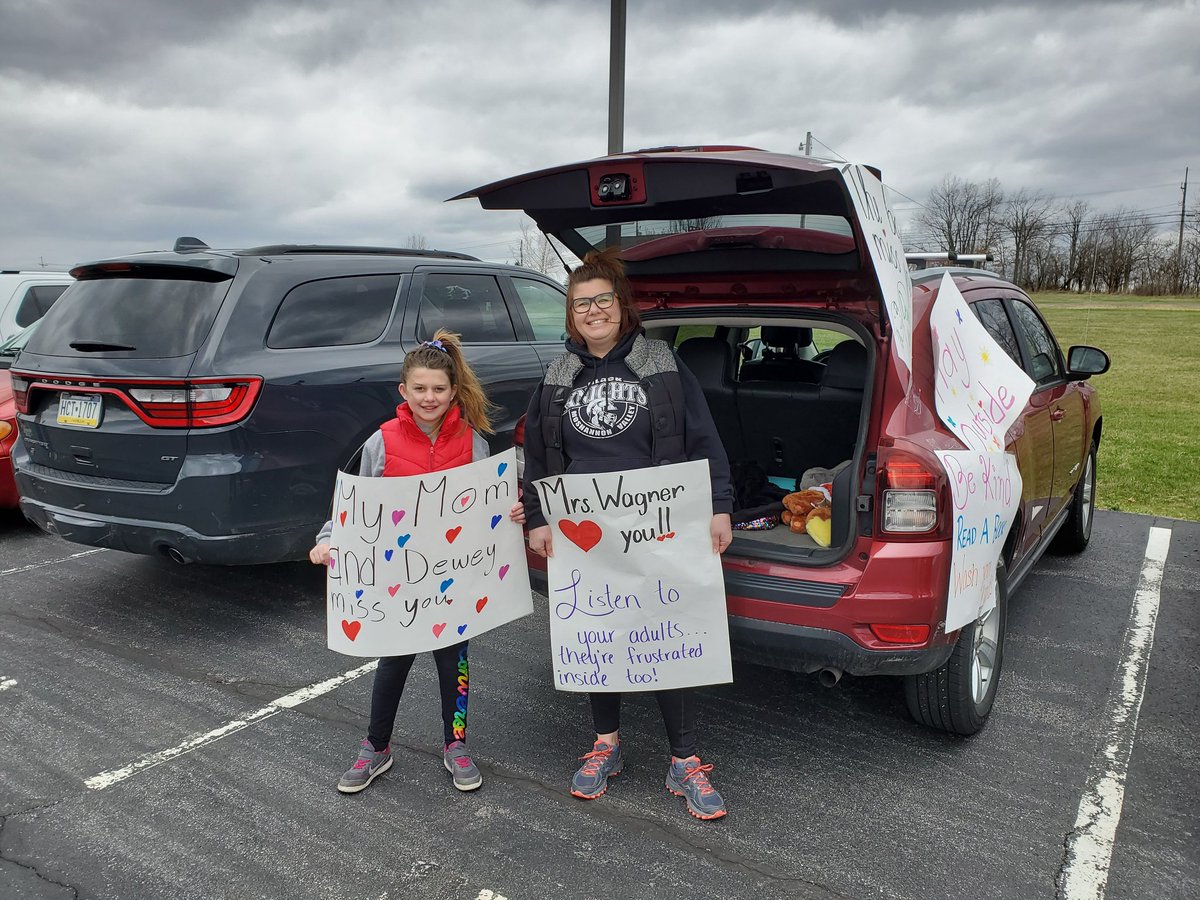 What an AWESOME display of #MVPRIDE by <a href="/MV_Knights/">Moshannon Valley SD</a> faculty and staff today!! They will also be in the HS parking lot on Wednesday &amp; Friday. Stop by to say, "hi" and get a lunch (&amp; breakfast). <a href="/trtomasko/">Dr. Tracie Tomasko</a> <a href="/JohnZesiger/">Dr. John W. Zesiger</a>