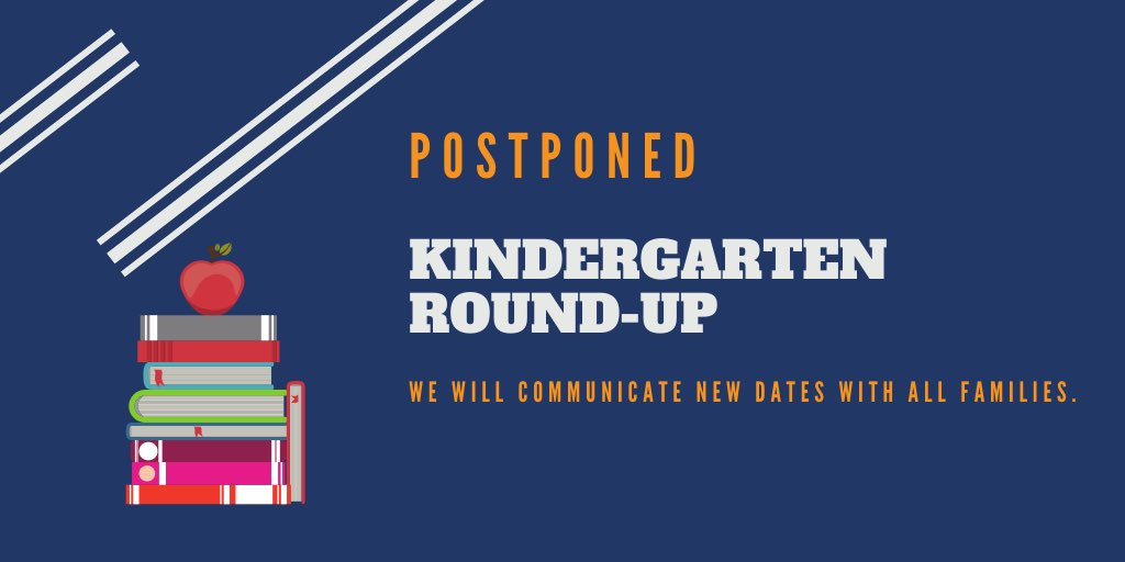At this time, Kindergarten Round-Up has been postponed.  Once we have the new dates, we will communicate it with all families. Thank you for your patience! #SVUSD