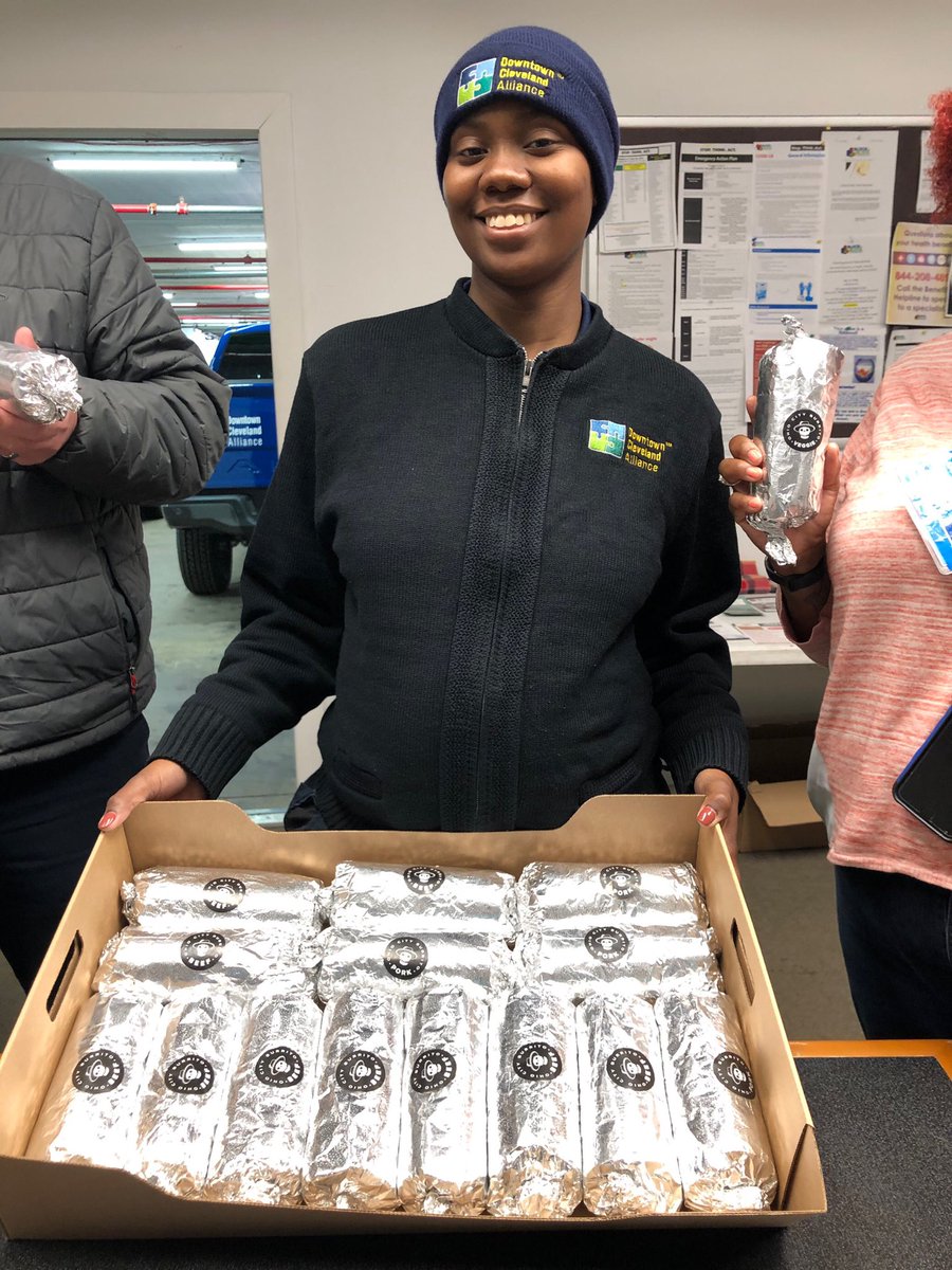 CampusDistrict's tweet photo. On March 20th we started ordering meals from local restaurants such as @ohiocitypizza @ocburrito @Susys_Soup &amp; @GuysPizzaCo for Cleveland's Block by Block Clean &amp; Safe Ambassadors to say thank you for their hard work. #SupportLocalBusinesses https://t.co/tG8L6umPV1