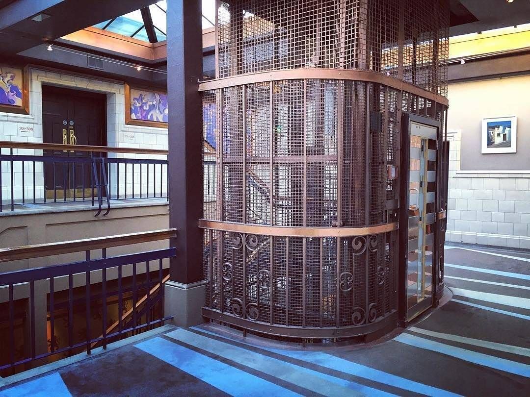 We're a little bit obsessed with our retro 1920s cage lift at <a href="/ABodeGlasgow/">ABode Glasgow</a>. She's glad to be taking a well-earned break right now. It's been a loooooong shift. 💤