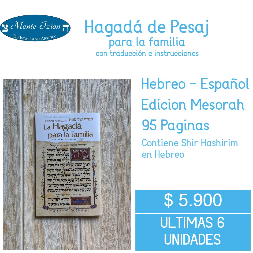monte_tzion's tweet photo. Última unidad de estas Hagadot de Pesaj.
Siguenos en Instagram: https://t.co/U6JVOFsSYd

#montetzion #judaica #judaismo #judaism #judios #passover #hagada #pesaj #passover #pesach #israel #judaism #jewish #jerusalem #yerushalayim #chile #shalom https://t.co/YQDN250TzY