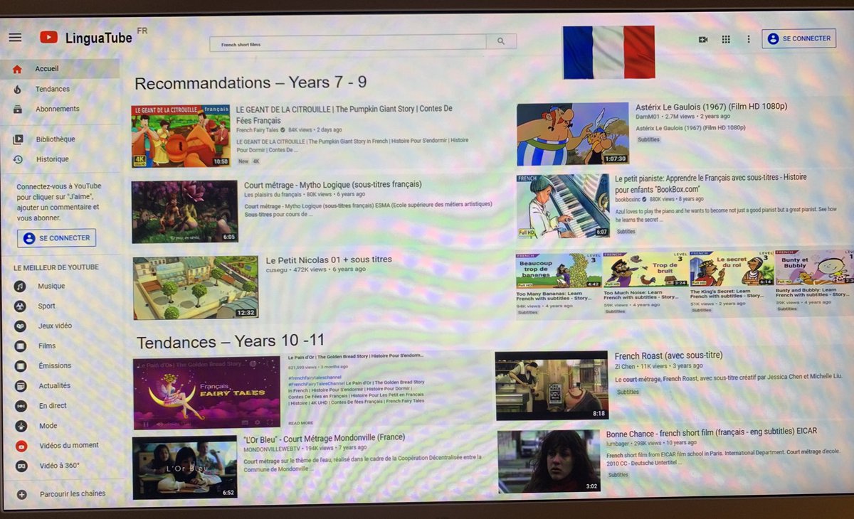 MrsSimpsonMFL's tweet photo. **NEW** After the recent success of my LinguaFlix/ LinguaPrime displays of films for students @WyedeanSchool to watch to practise their Spanish/French skills, today I created LinguaTube; a few short films I found in Spanish/French that students can watch for FREE on @YouTube 🇫🇷🇪🇸 https://t.co/EQ2tw6sTAE