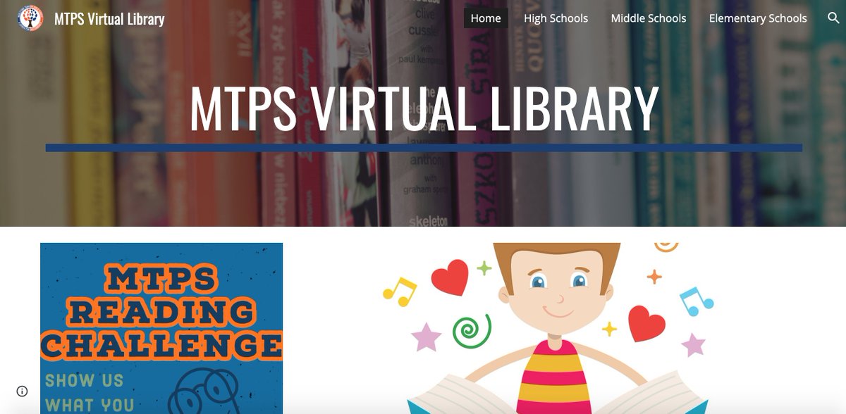 School libraries may be closed, but the MTPS library staff is still available to provide our community with reading and learning resources. Please follow the link below to visit the MTPS Virtual Library.

LINK: sites.google.com/middletownk12.…