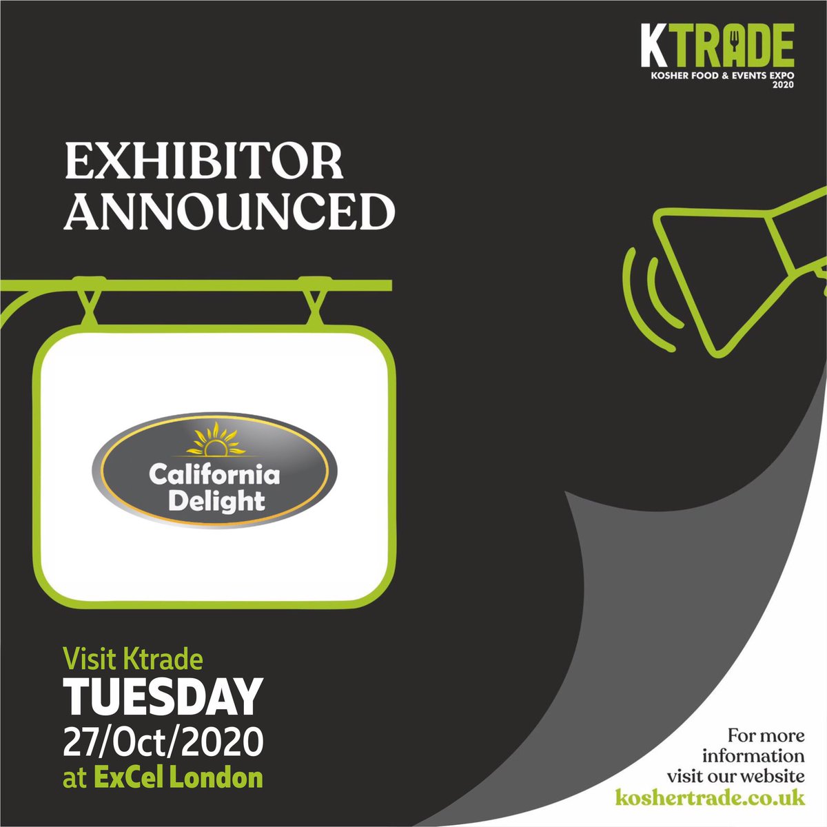 We are delighted to announce that California Delight will be joining KTrade 2020 as an exhibitor!

California Delight offers a full line of Gourmet Kosher Products, desserts and sauces.

#KTrade #KTrade2020