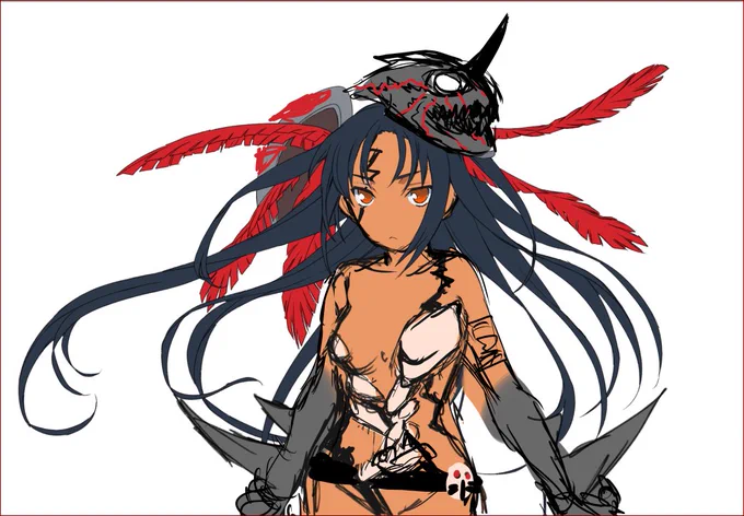 0094
考案:超人アギレダ
最終稿一歩前。もう新キャラを描くつもりで
擬人化構成しようとなった時にいい感じに筆が乗り
この形に落ちついた。
ブラッシュアップ時には頭部だけ流用となり、
コスパは悪いがいい物が出来上がった。

#ランスシリーズ 
#ランス10
#なぜこんなに引っぱったキャラに 