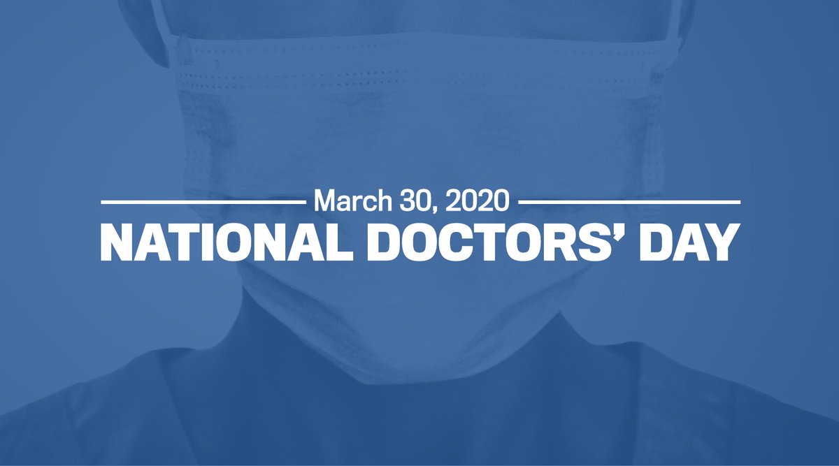 We are incredibly grateful on #NationalDoctorsDay for the dedication of doctors around the world in the fight against #COVID19.  RETWEET to thank our doctors and healthcare workers who are on the front lines in the battle against the coronavirus.