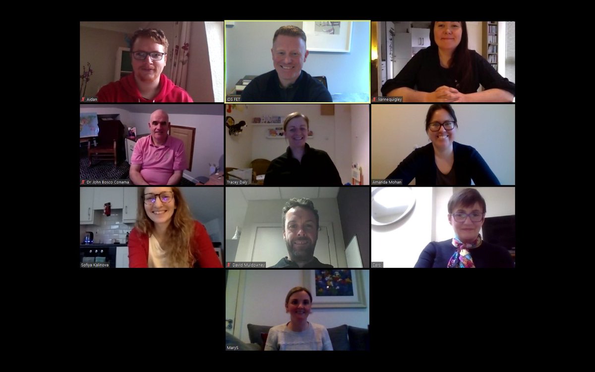 liannequigley's tweet image. Tonight - @IrishDeafSoc Board members (inc. acting company sec and board observer) and CEO and two interpreters had board monthly meeting via Zoom which went well.  #StayAtHome and be safe   #ISLaccess #remotemeeting