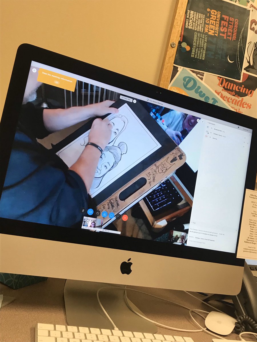 UPBatBSU's tweet photo. Quit taking so many selfies during quarantine and have one drawn for you!
Favorite this tweet if you would be interested in a virtual caricature artist, courtesy of UPB and Late Nite! https://t.co/vPRJTIlZYg